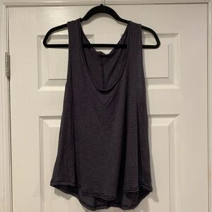 Rails Linen Scoop Neck Swing Tank Top